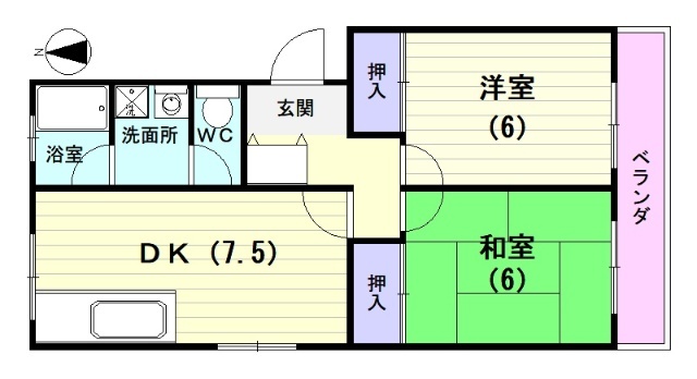 プランドール学園の間取り