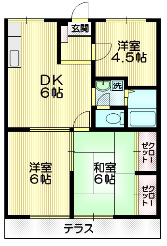 カサベルデコマツの間取り