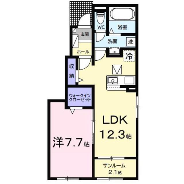 【富津市青木のアパートの間取り】