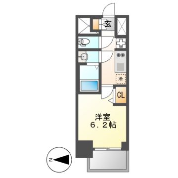 メイクスWアート浅間町の間取り