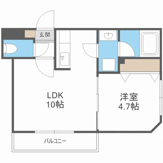 オルセー北17条の間取り