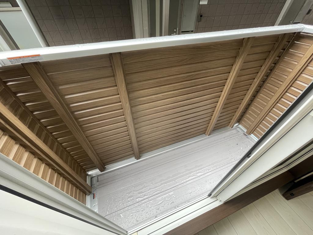 バルコニー　同施工会社の別物件の画像を使用しております。