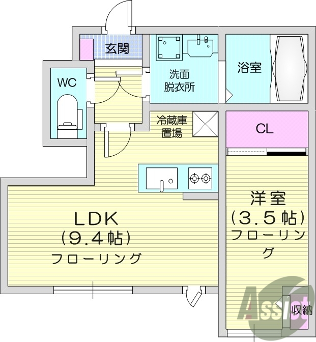 リヴェール岩沼の間取り写真