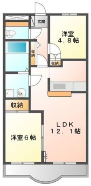 グリーンヒルズの間取り写真