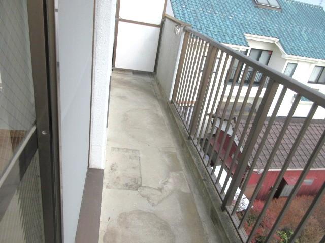 バルコニー　最上階角部屋