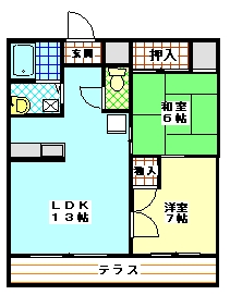 コーポ大場_間取り_0