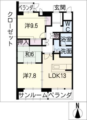 アクシス参番館の間取り