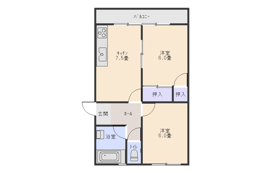 瑞豊ビルの間取り