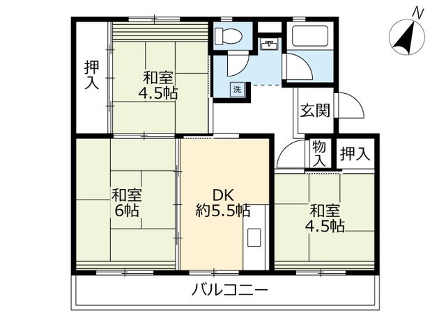 ＵＲ梅ノ木の間取り