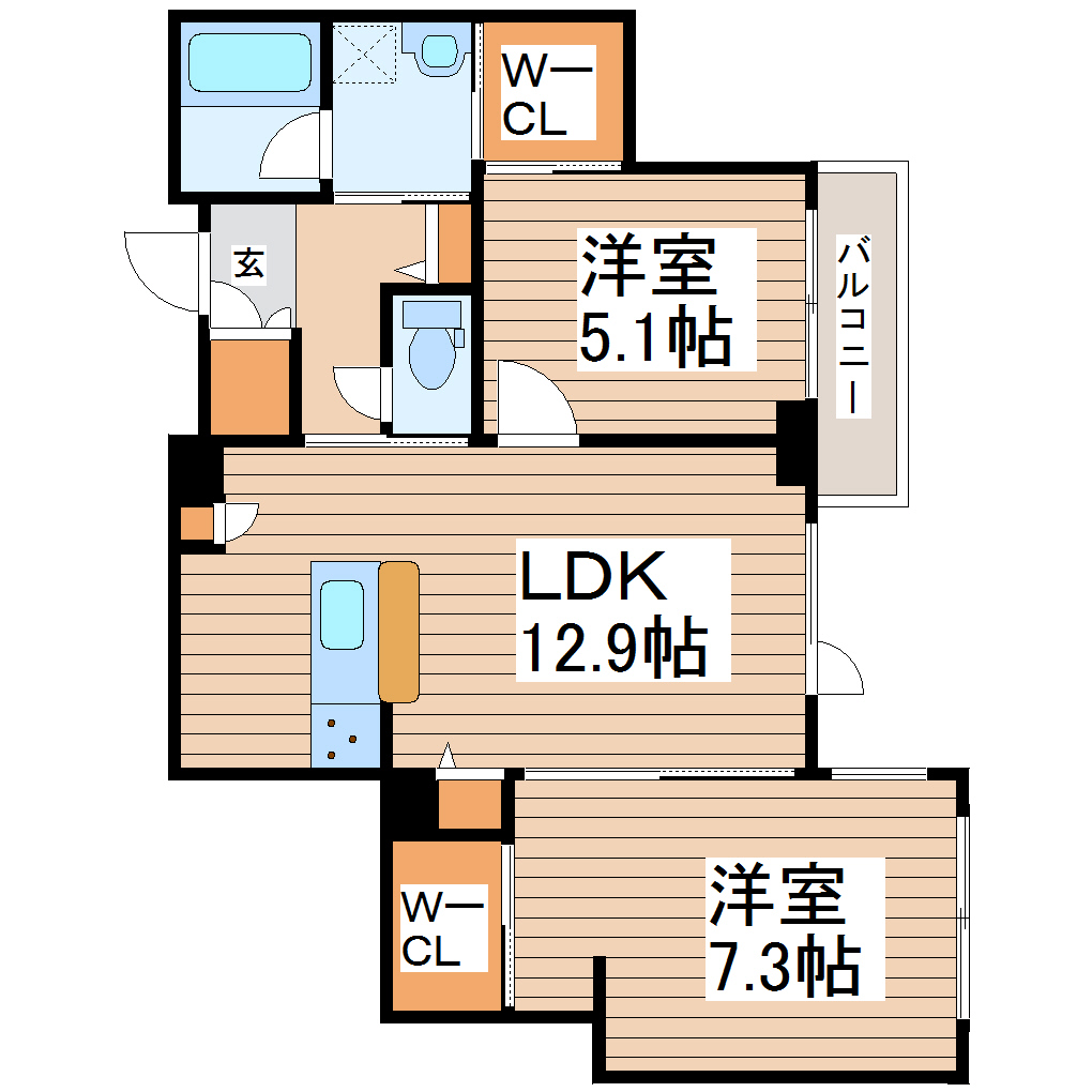 Granria西公園の間取り