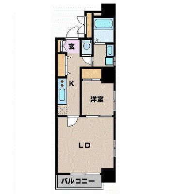 仙台市青葉区一番町のマンションの間取り