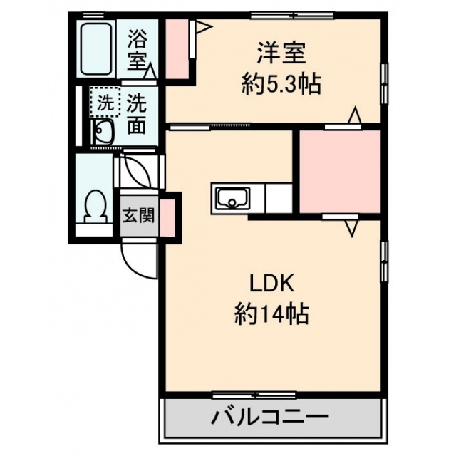 グリーンシード　Ｂの間取り