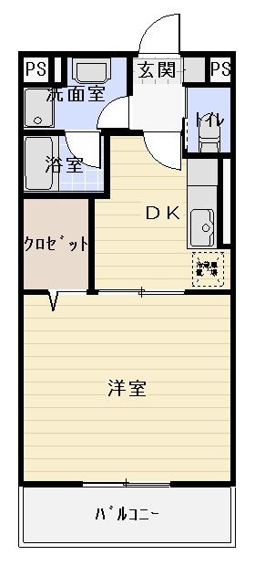 静岡市清水区梅ヶ谷のマンションの間取り