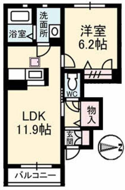 シャーメゾン清末の間取り