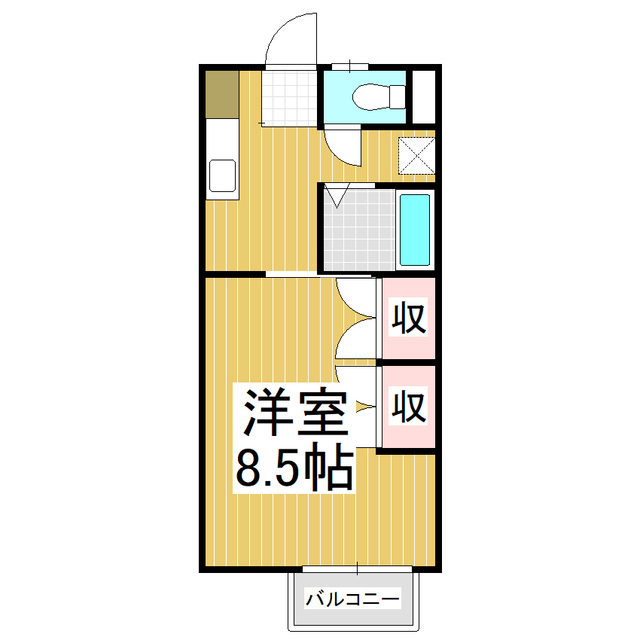 トドロキハイツの間取り