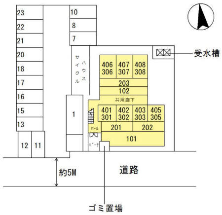 【ユーサンハイライズの駐車場】