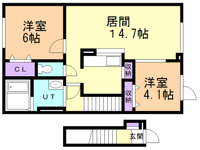 【アンカームリー２号館の間取り】