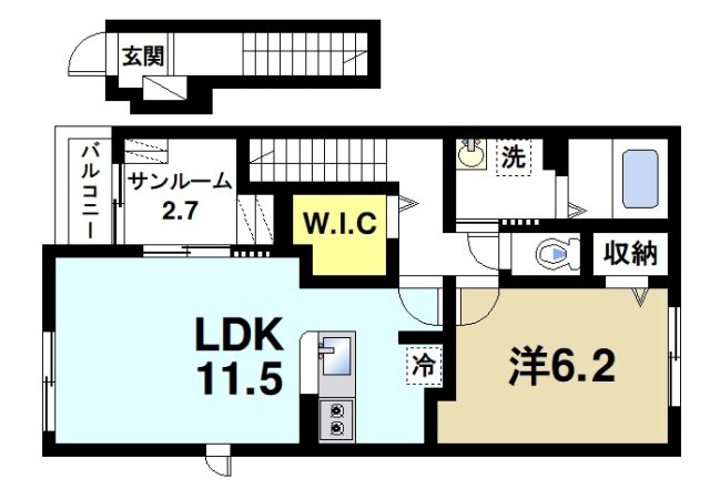 アビタシオン　キャトルの間取り