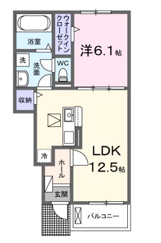 紫陽花Xの間取り