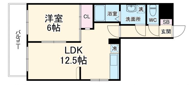 名古屋市北区浪打町のマンションの間取り