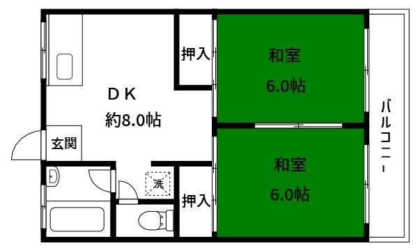 コーポタナカの間取り