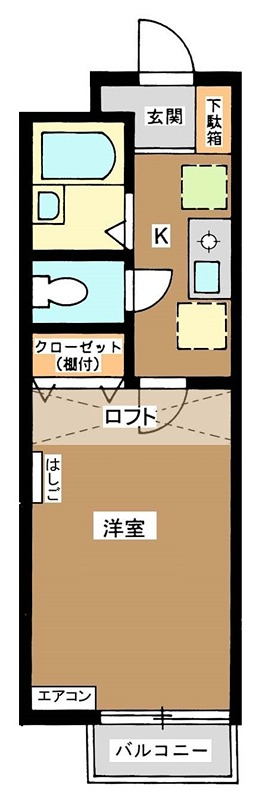 フラワーコーポの間取り