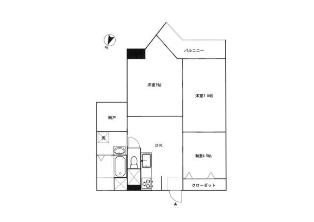 南青ハイツの間取り