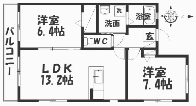 カーサセレナの間取り