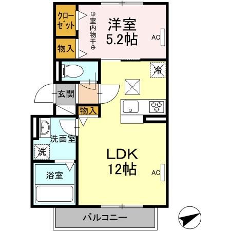 グランドール　Ｋの間取り