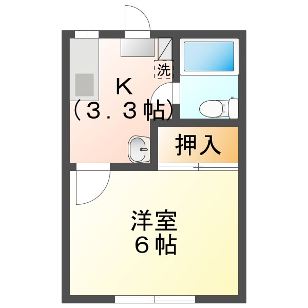 アルソーレ東広島六番館の間取り