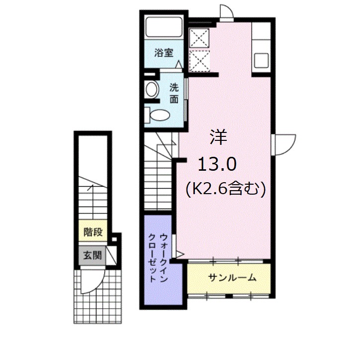 シーサイド　タカシマIIの間取り