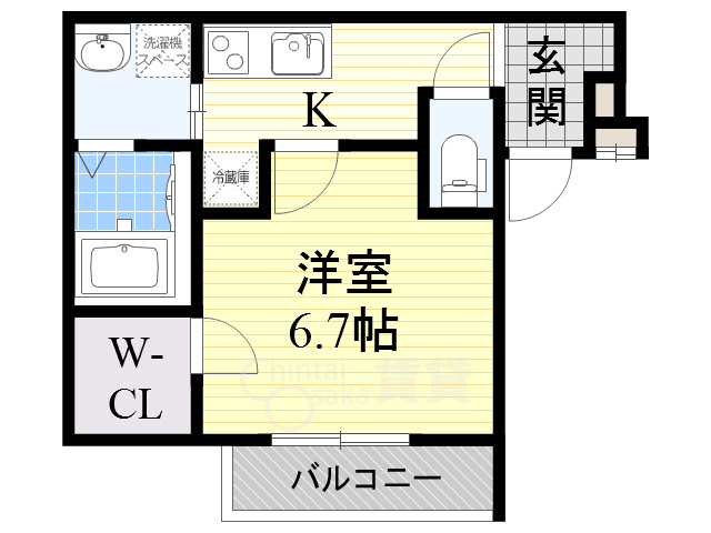 フジパレス瑞光駅南の間取り