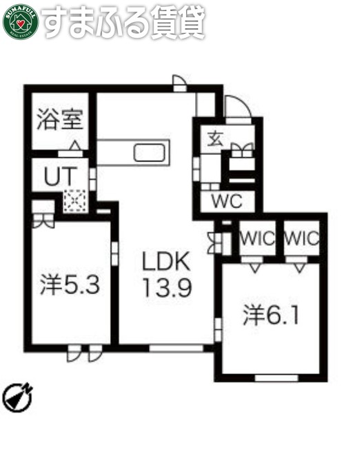 Residence GAKUの間取り