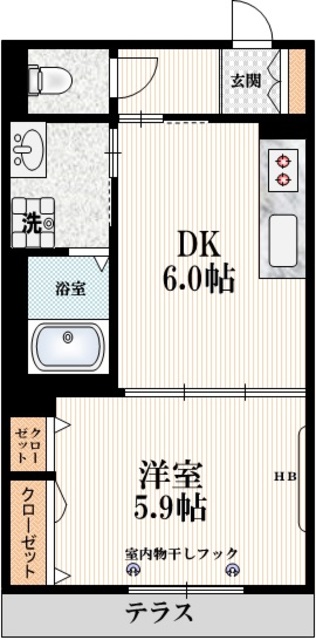 アビテ太子堂の間取り