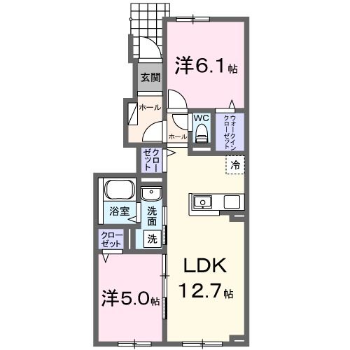 ブリッサ砂川Ｓ　IIの間取り