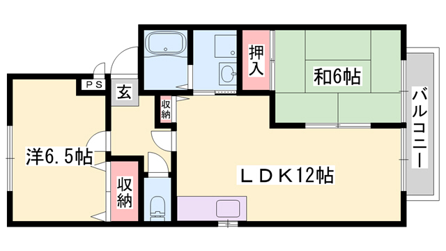 ルミエール飾磨の間取り