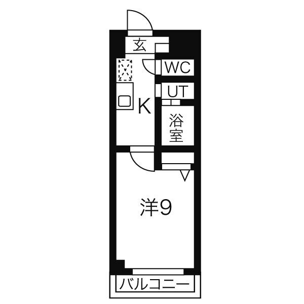 サンパティーク東片端の間取り