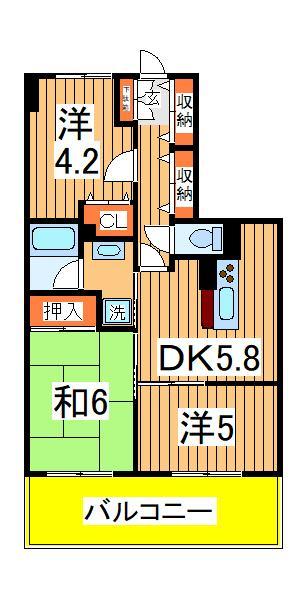 マイキャッスル柏豊四季の間取り