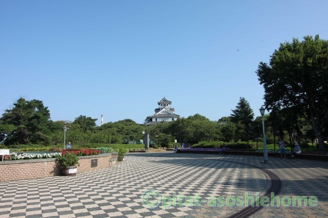 【長浜市北船町のアパートの公園】