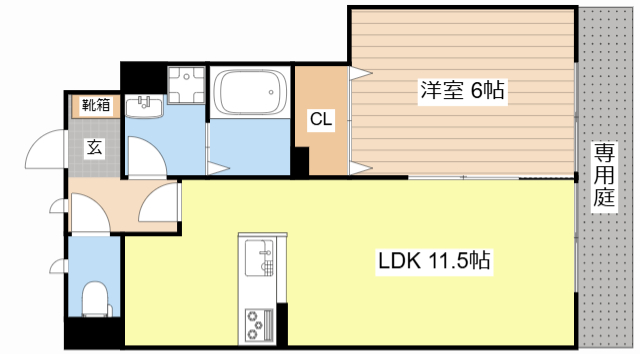 栗東市目川のアパートの間取り