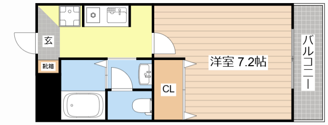 長浜市神照町のマンションの間取り