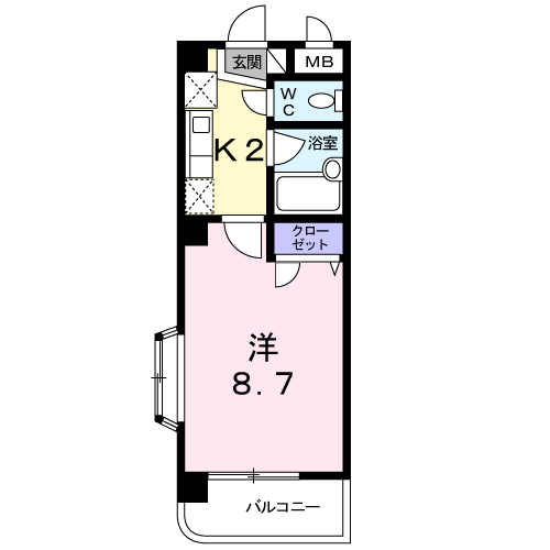 ソレイユ・ヒロ・上水前寺の間取り