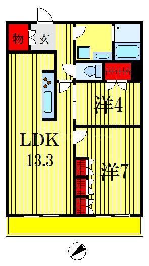 パークアクシス西船橋本郷町の間取り