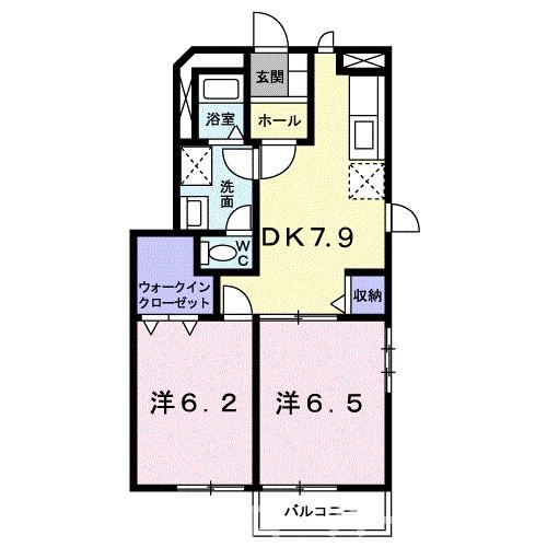 仲多度郡多度津町大字葛原のアパートの間取り