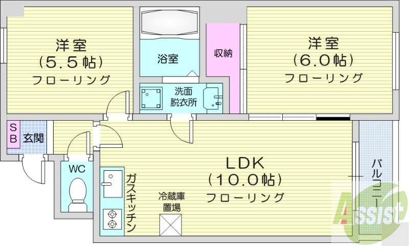 ラムーネミの間取り