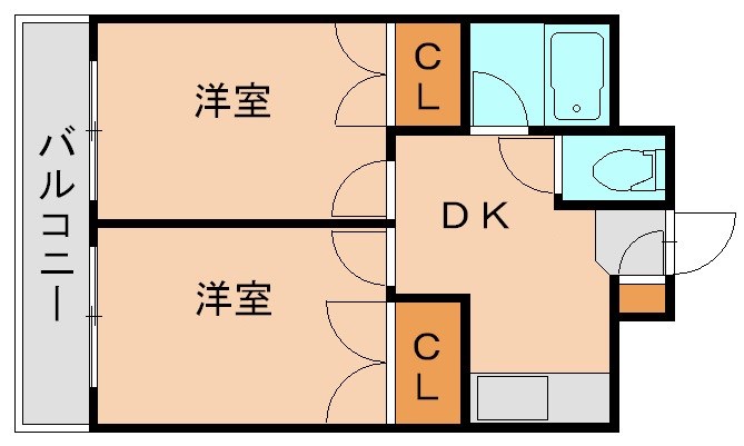 福岡市東区原田のマンションの間取り