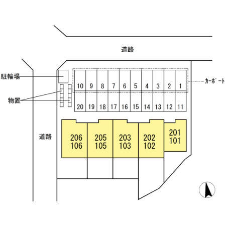 【シャトンHAMADAの駐車場】