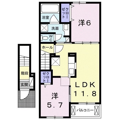 ブライト　コートIの間取り