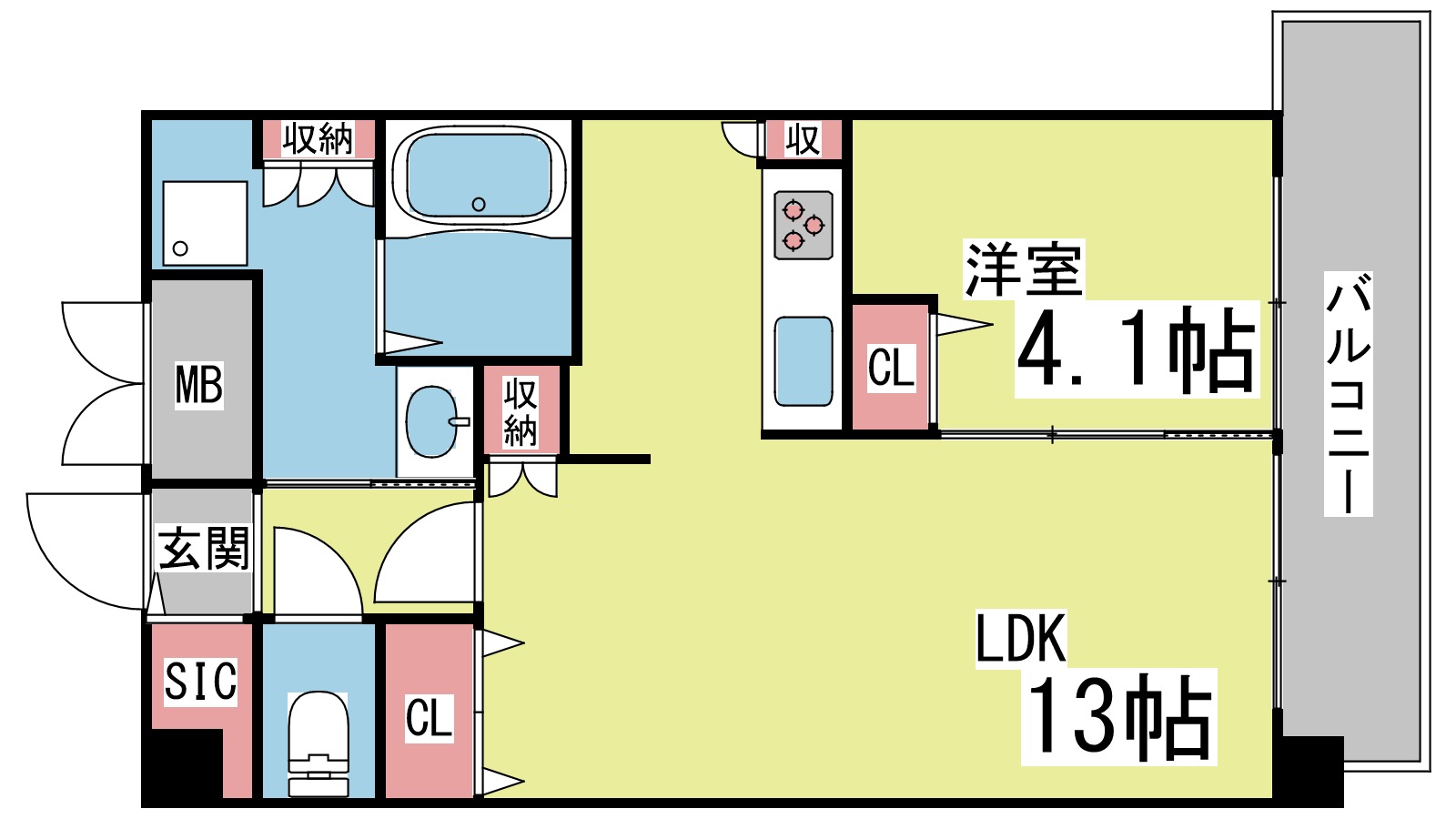 スプランディッド王子公園の間取り