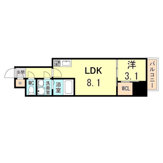 レーヴメゾン出屋敷の間取り